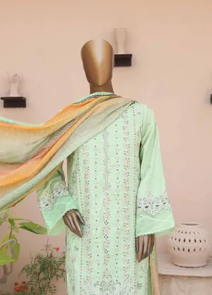 SMLF-CE-419-3 Piece Cotton Embroidered