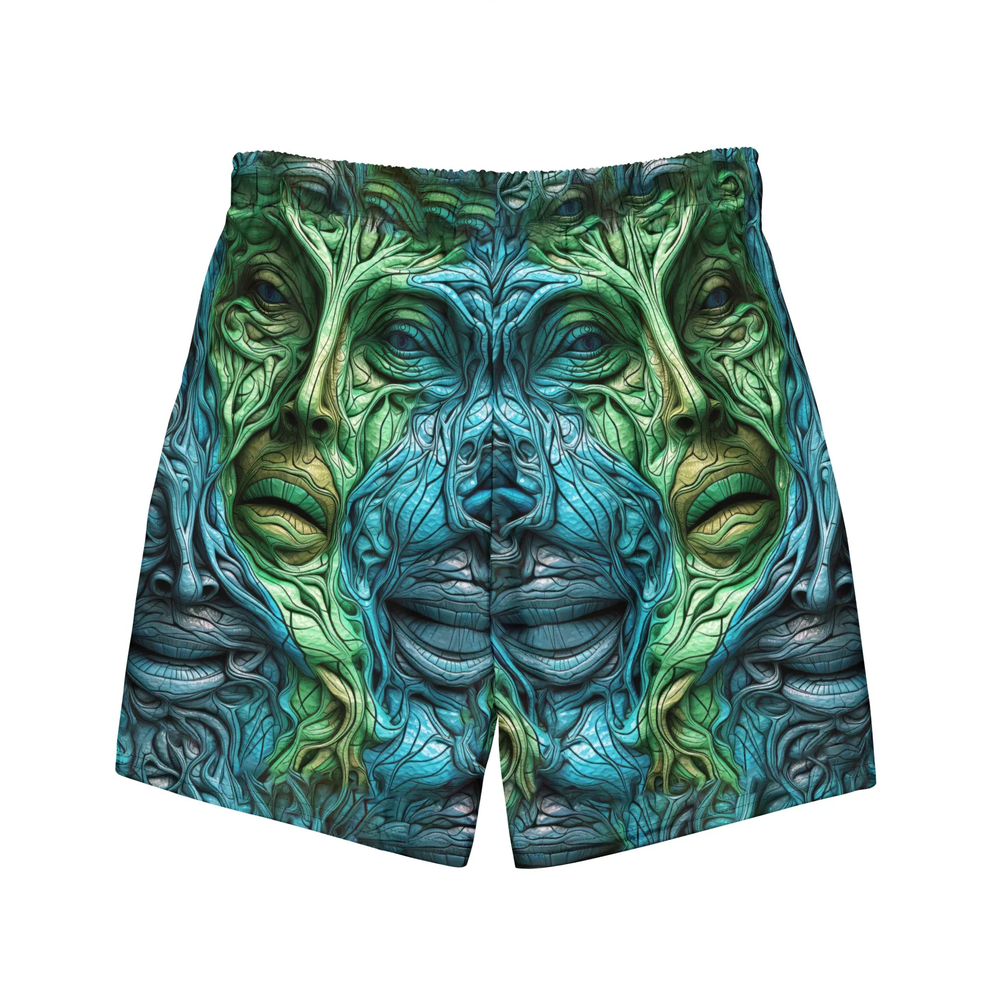 Swim Trunk Abstract Faces