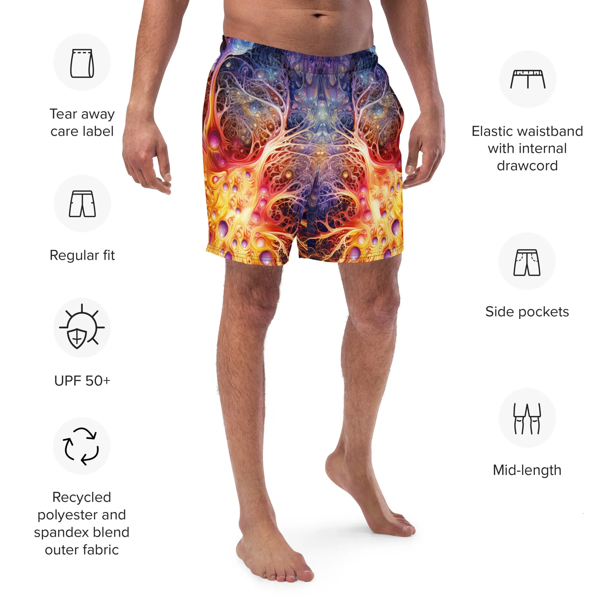 Swim Trunk Clash of Colors