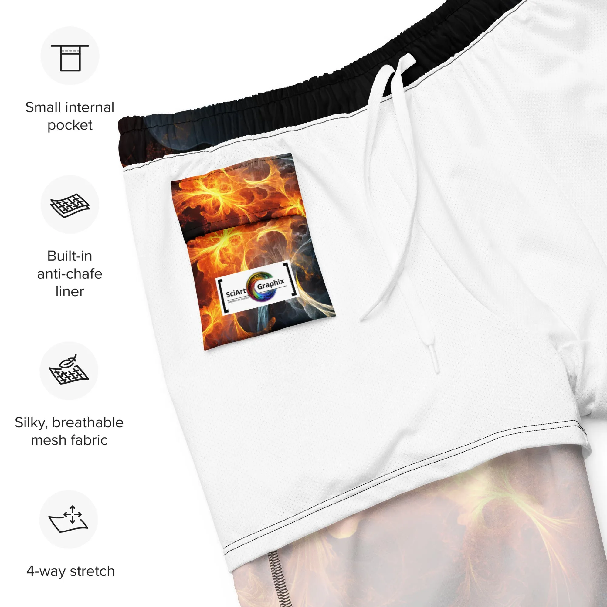 Swim Trunk Fire Art