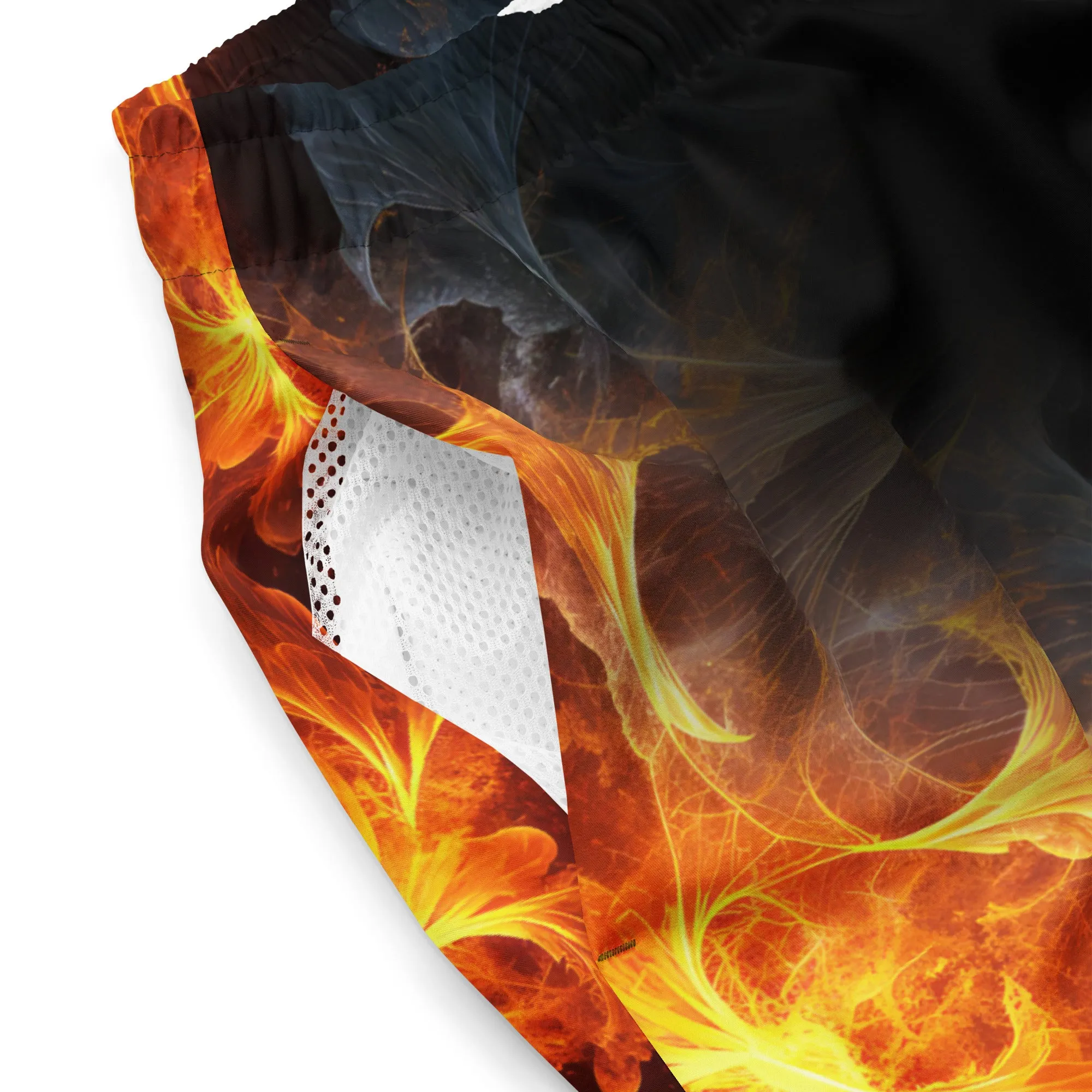 Swim Trunk Fire Art