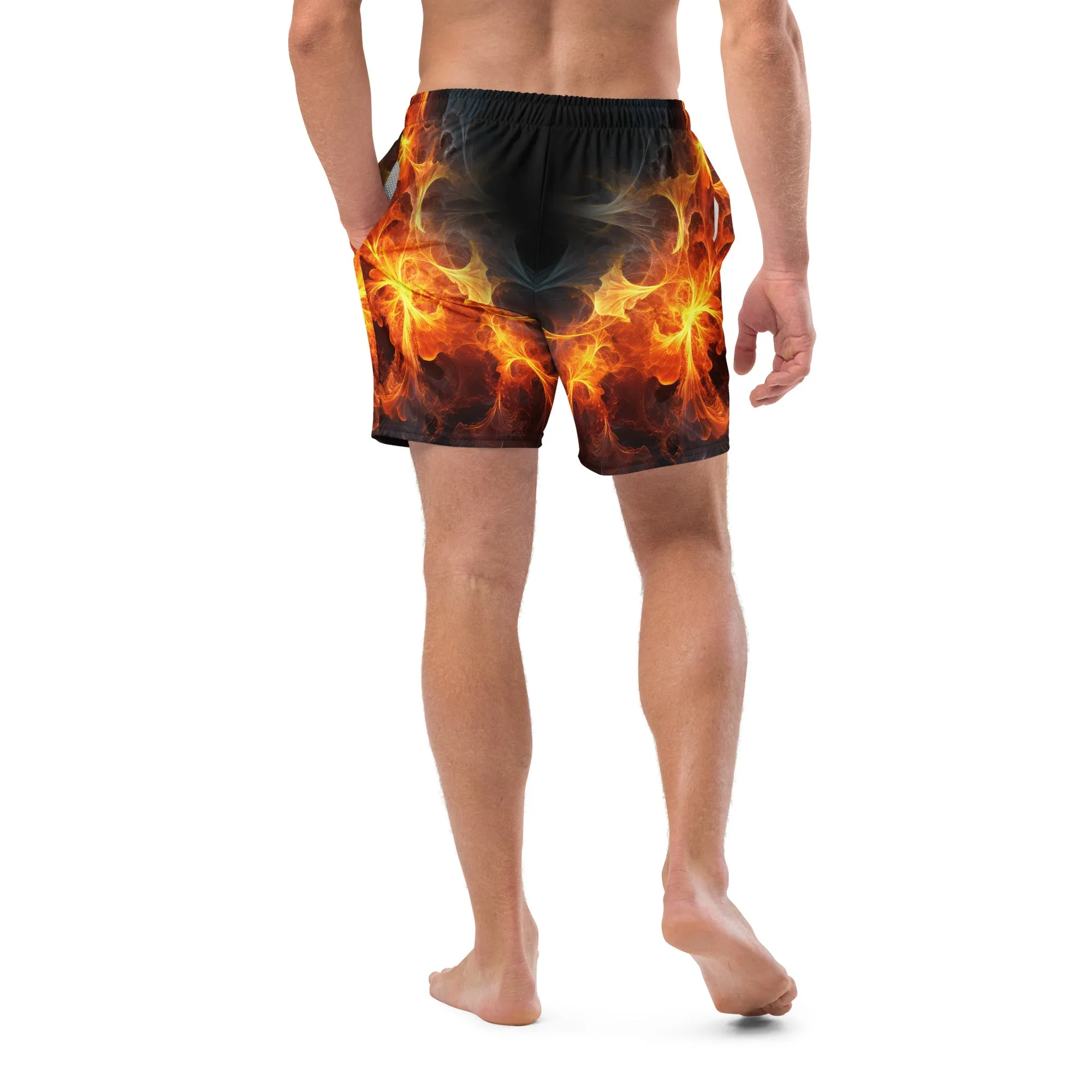 Swim Trunk Fire Art