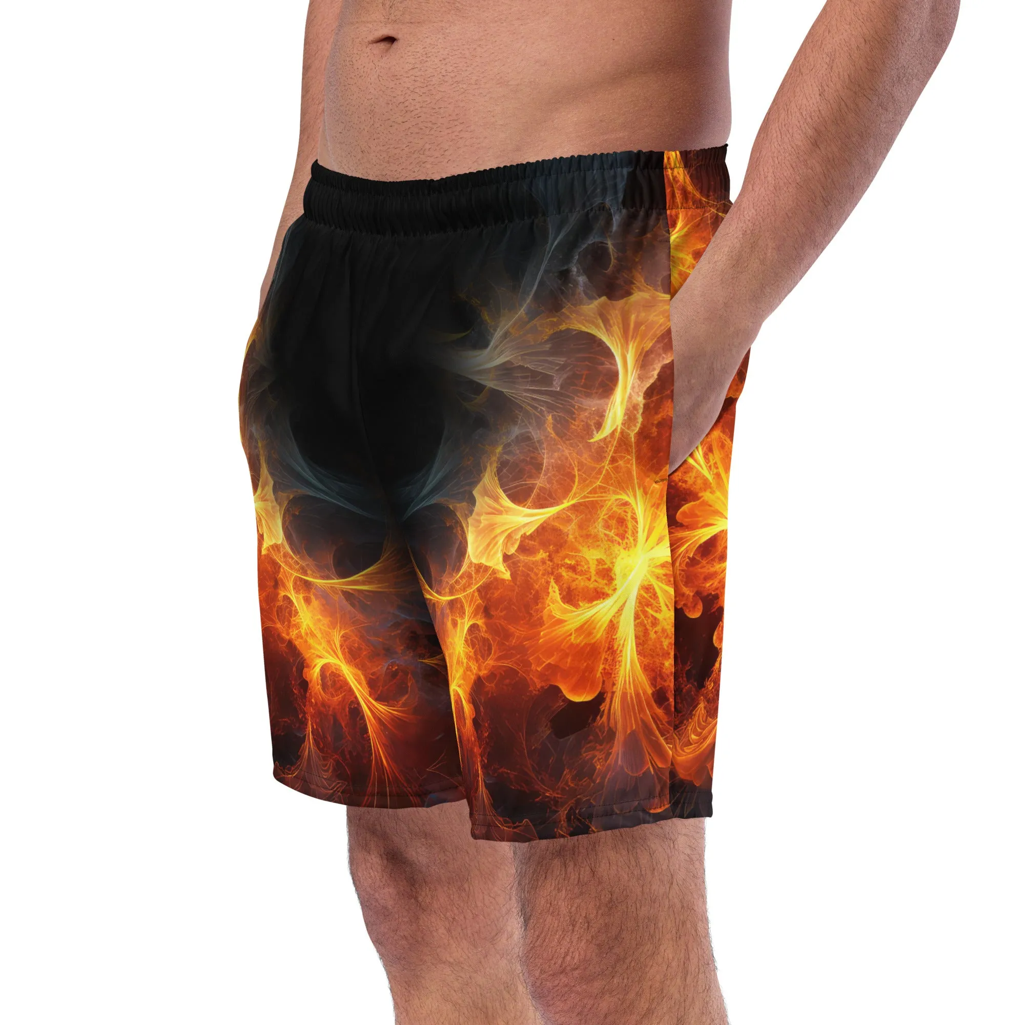 Swim Trunk Fire Art
