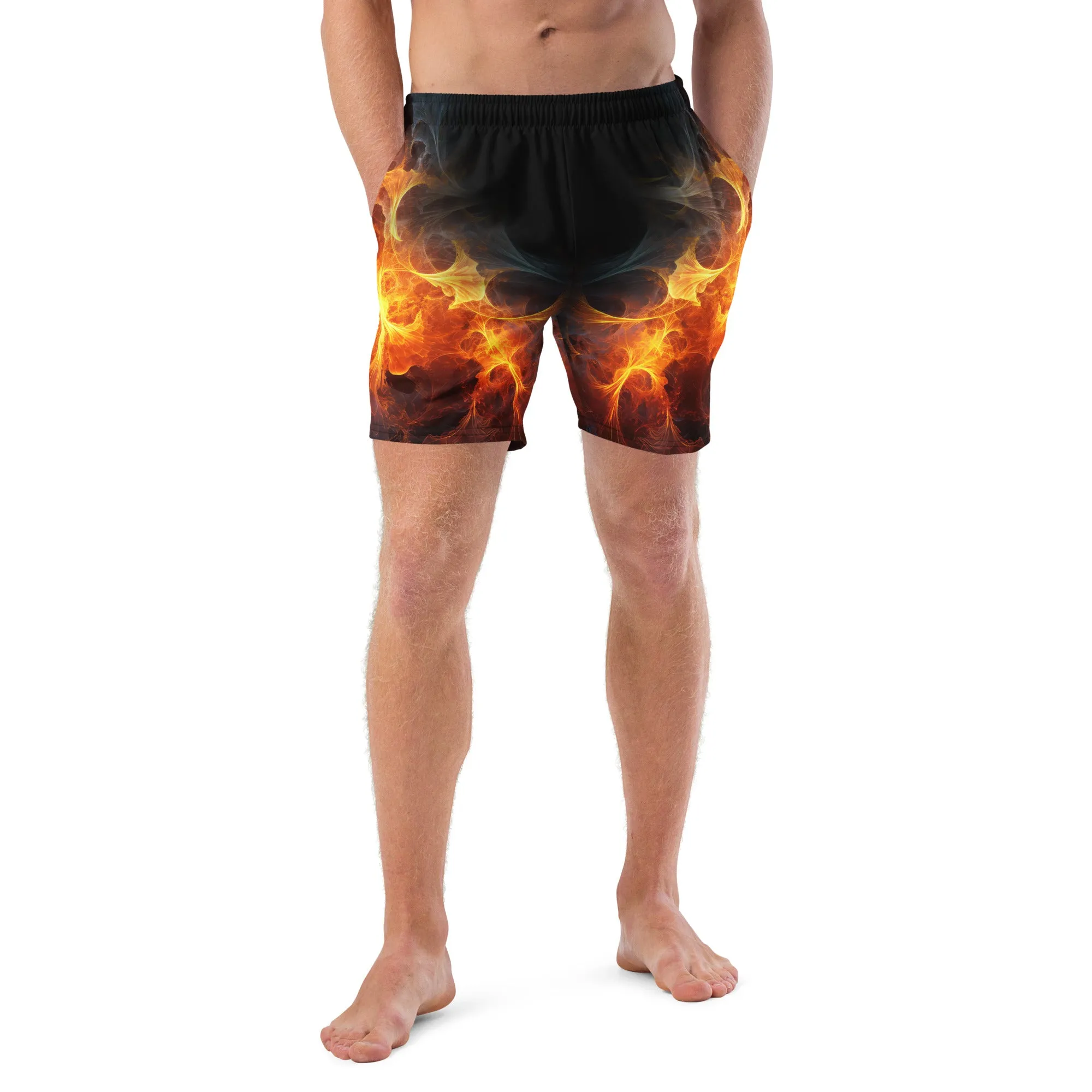 Swim Trunk Fire Art