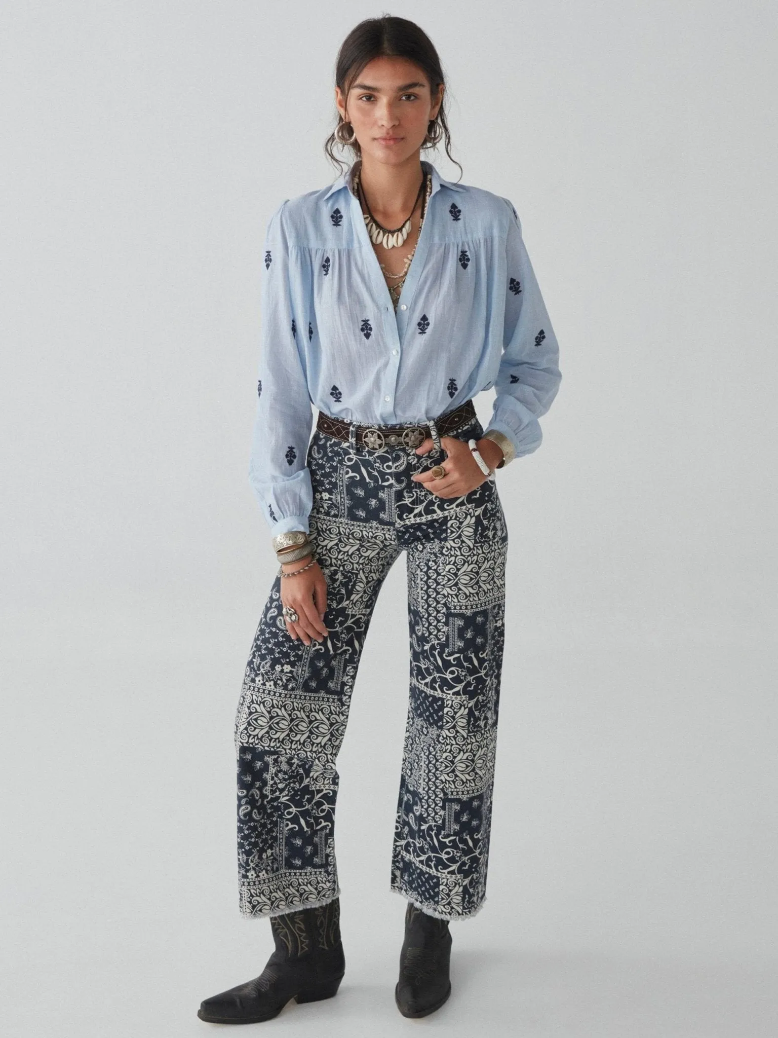 Twiggy Pant - Military Blue