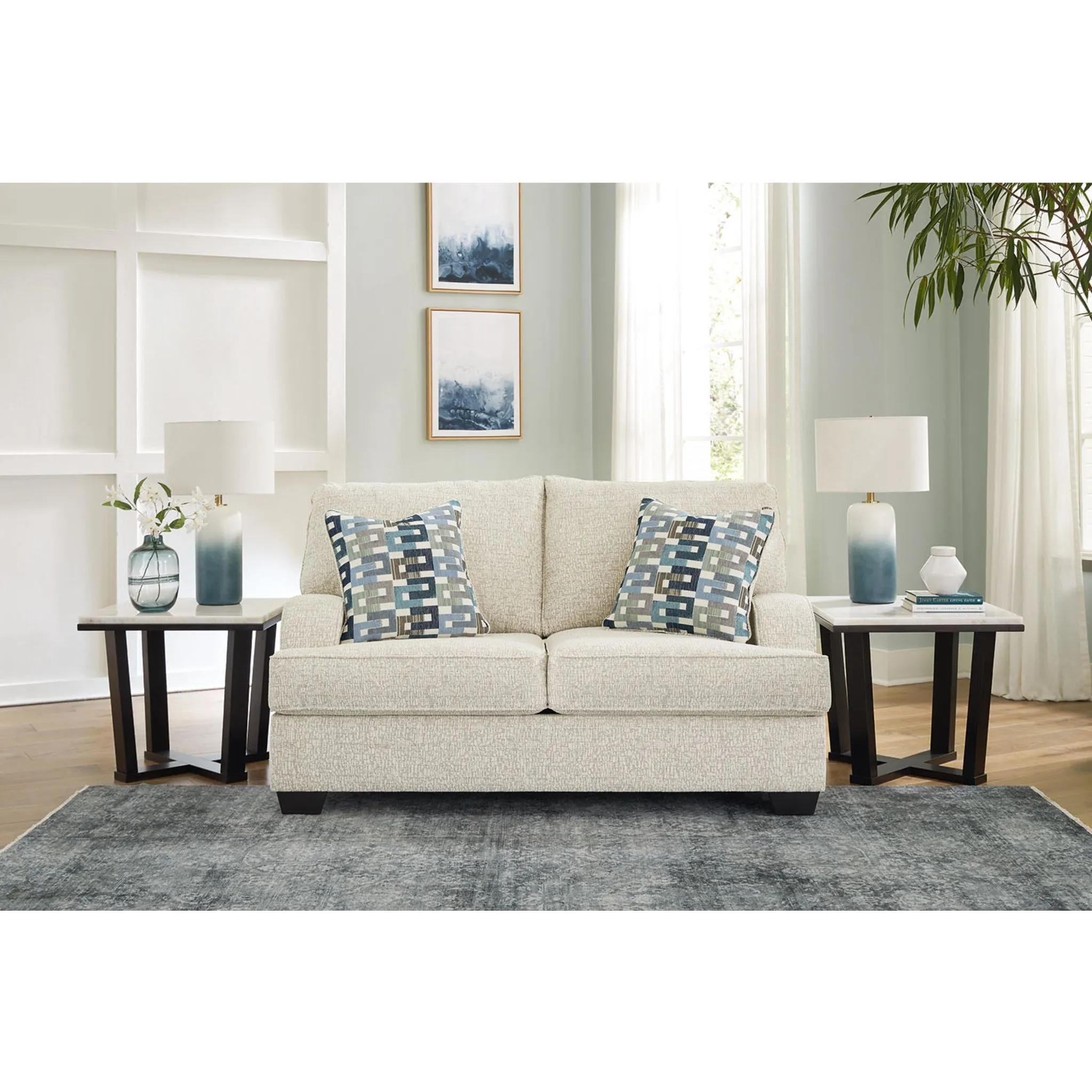 Valerano Loveseat - Parchment