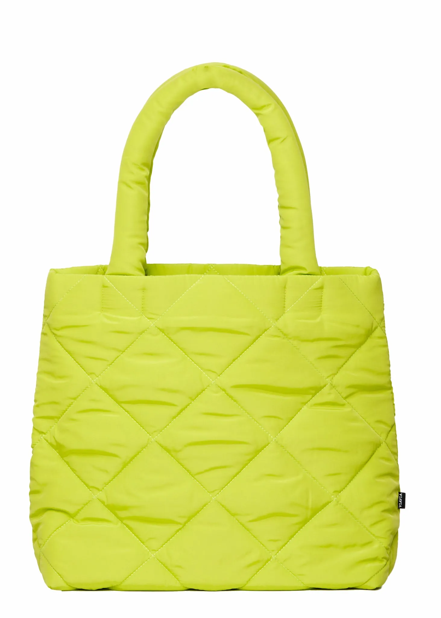 VIAVIA Logo Puff Bag in Fragile Sprout Green