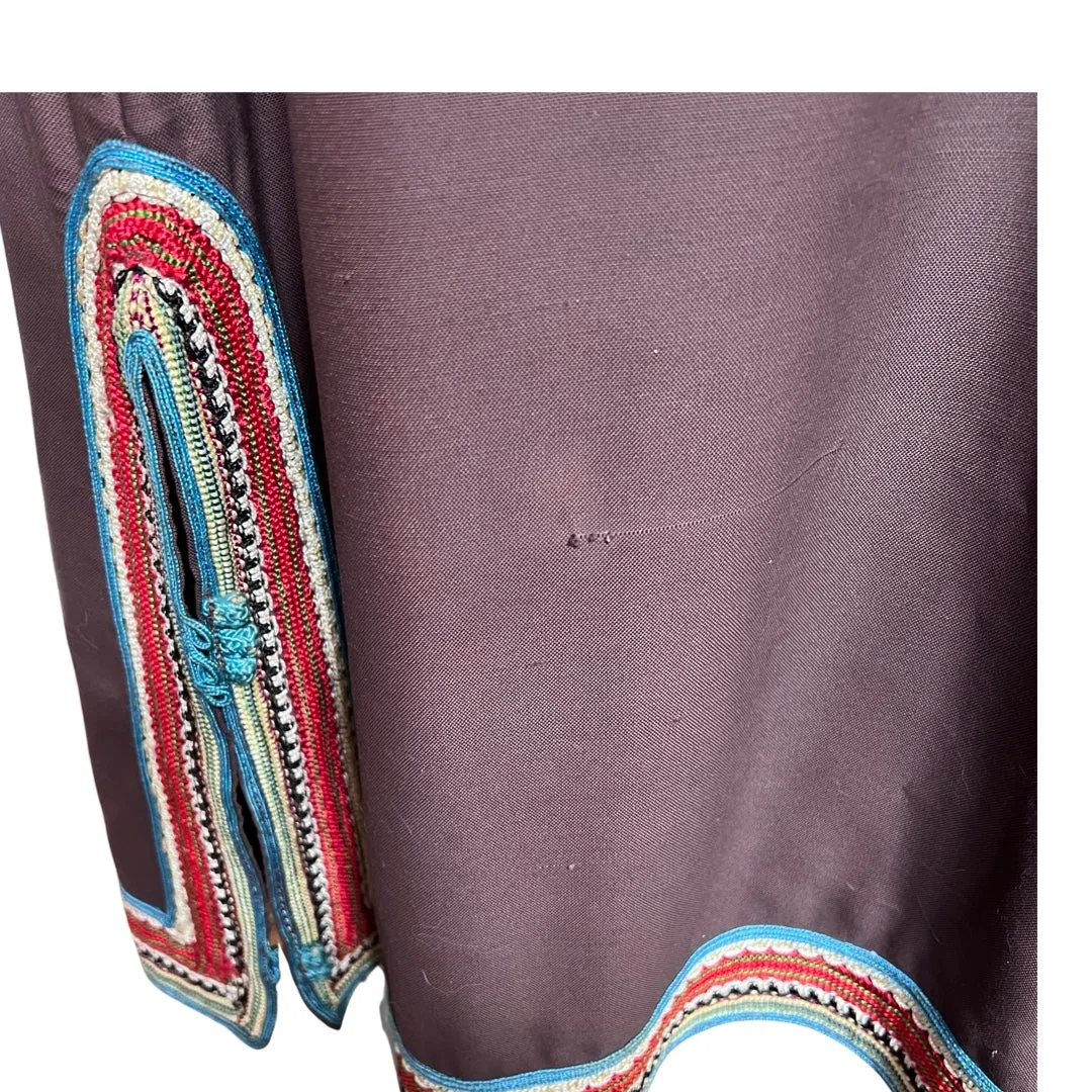 Vintage 1960s Embroidered Maxi Dress