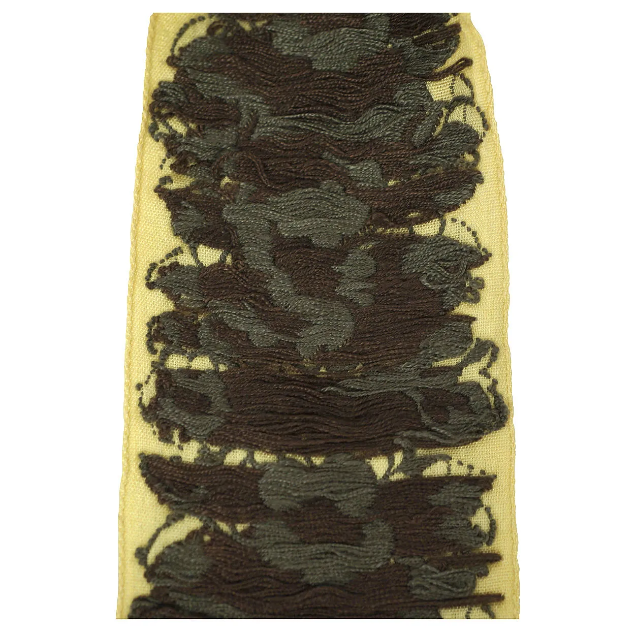 Vintage Embroidered Floral Ribbon Sewing Trim Per Yard 2.5 Inch Width