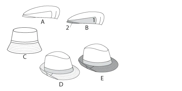 Vogue Sewing Pattern 8869 Men's Hats