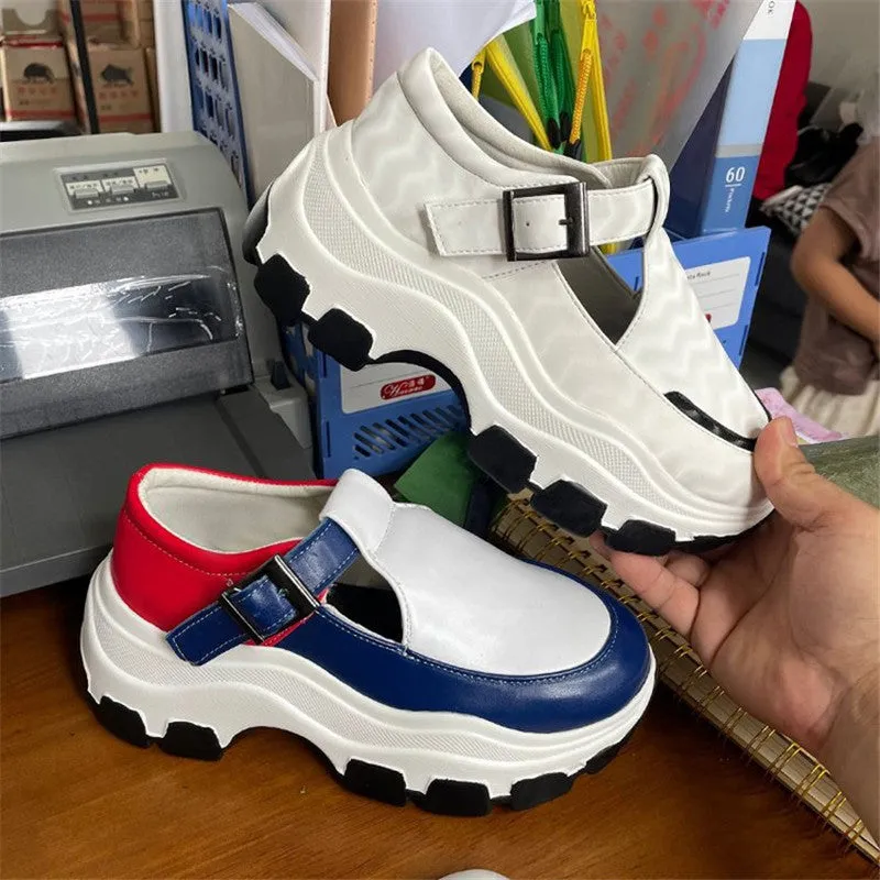 Women's Fashion Sneakers Shoes with Buckle | Brodtica.com