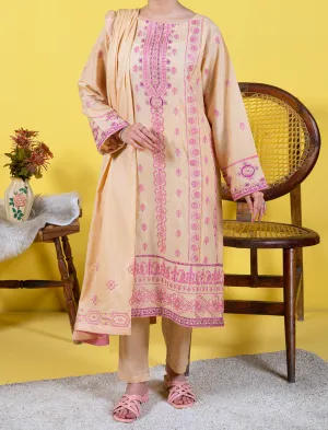 Womens "SASKIA" Embroidered Stitched Two Piece Suit